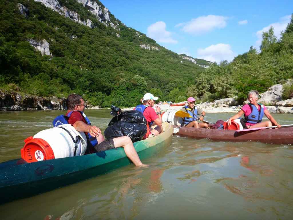 Location Canoë kayak Vallon Pont d'Arc de L'Ardèche