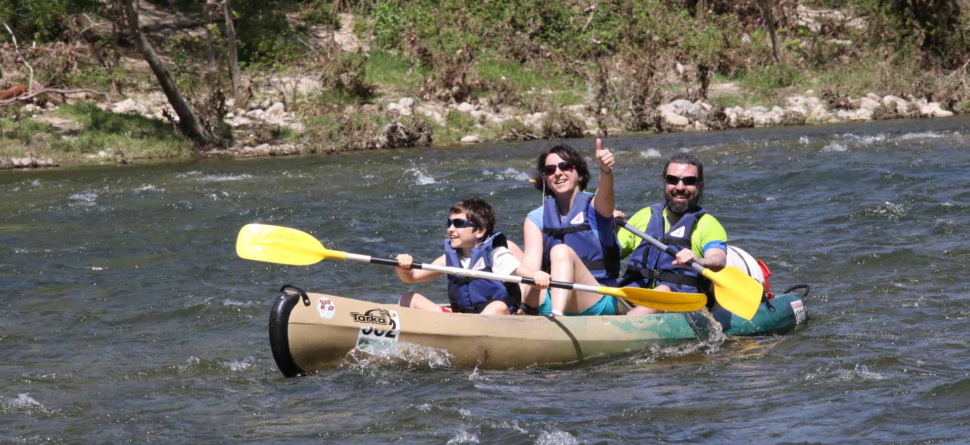 famille kayak gorges de l ardeche